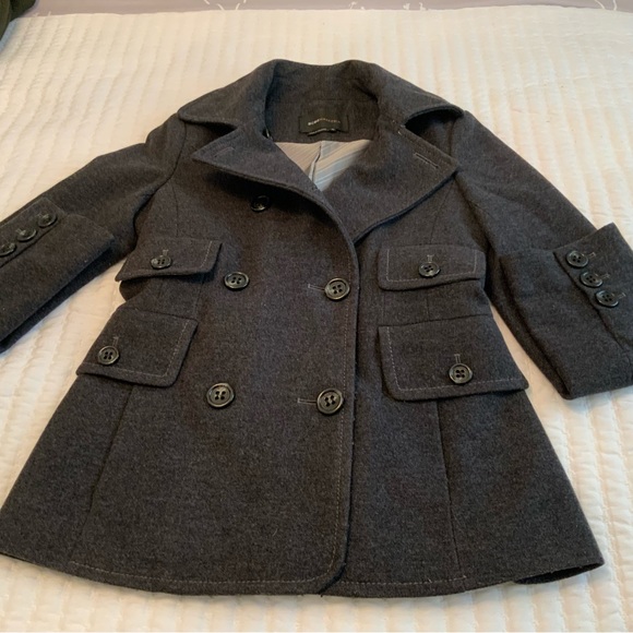 BCBGMaxazria Wool Blend Winter Coat Jacket Grey Size XS - Picture 7 of 13